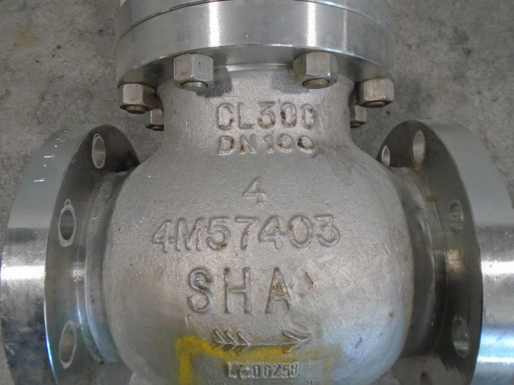 Shaw 4" 300# CF8M Globe Valve M5640